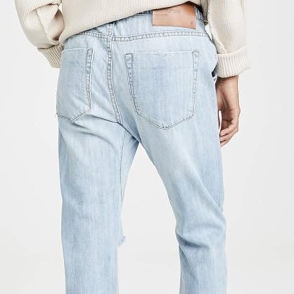 One Teaspoon Shabbies Drawstring Boyfriend Jeans - medium - Hustler Blue - Picture 2 of 14